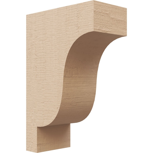 Ekena Millwork 3"W x 6"D x 9"H Classic Newport Rough Cedar Woodgrain TimberThane Corbel, Primed Tan CORUR03X06X09NEWRCPR - main